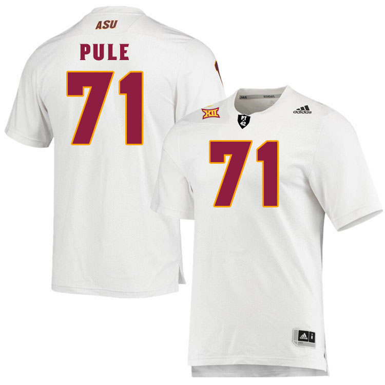 Men #71 Makua Pule Arizona State Sun Devils College Football Jerseys Stitched-White